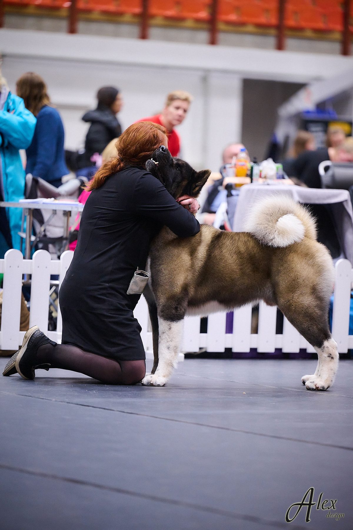 Gosha with Marianna Narusson at the show